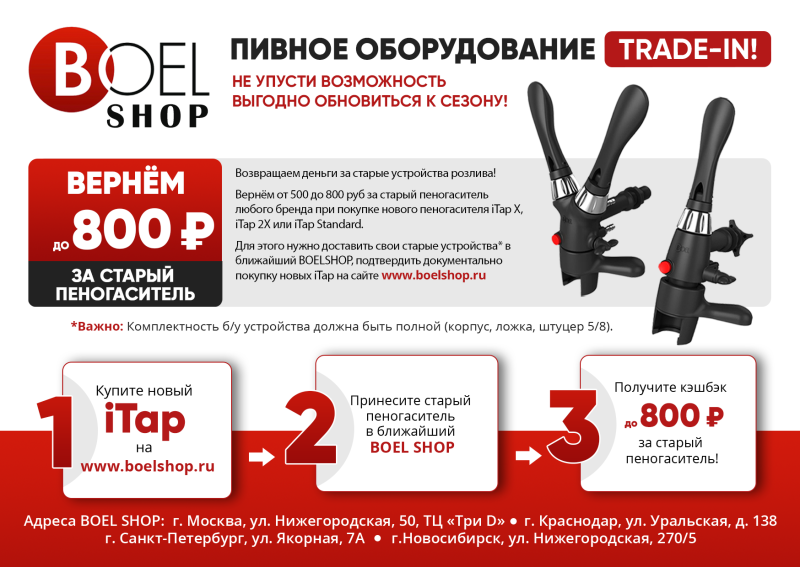 Пивное оборудование Trade-In